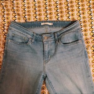 Levi’s skinny white wash jeans